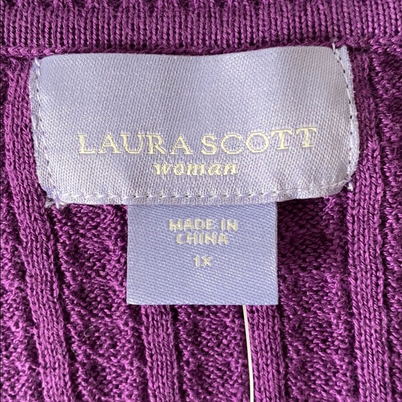 Laura Scott - Purple V-Neck Sweater - Picture 8 of 8